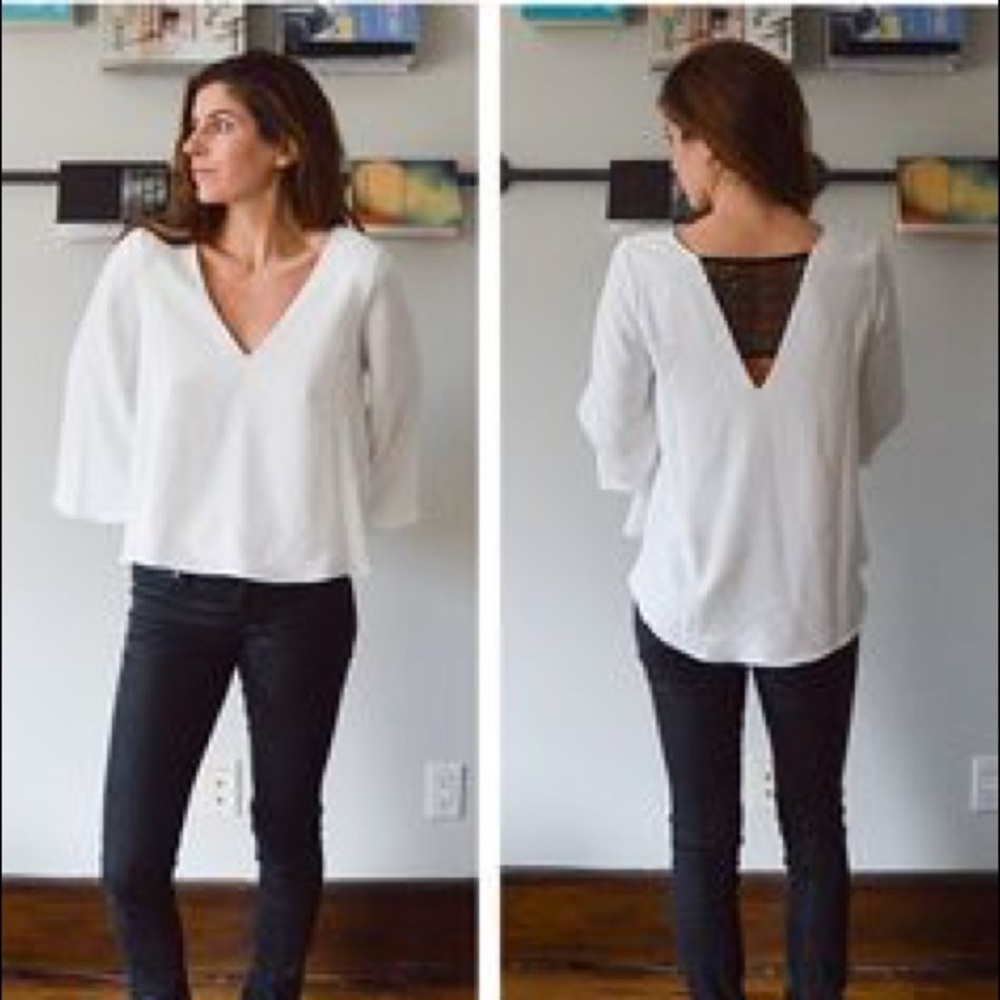 Cooper & Ella Bakari Lace Back Detail Blouse